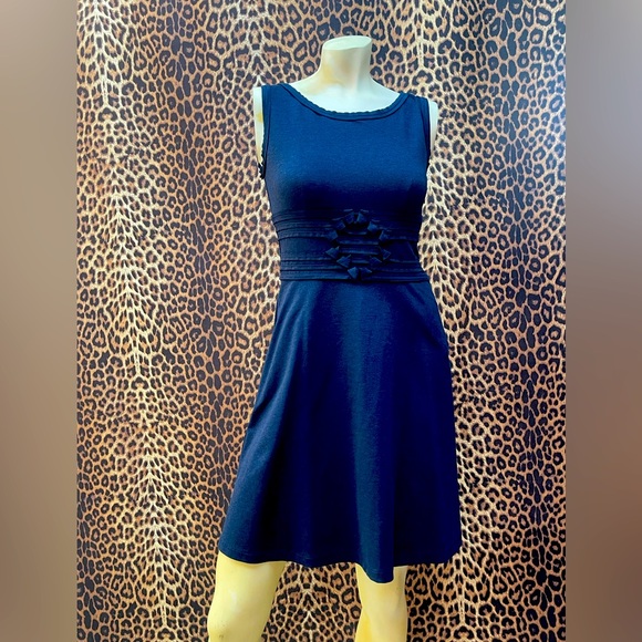 Max Studio Midnight Blue Midi Dress XS NWT - Picture 12 of 16